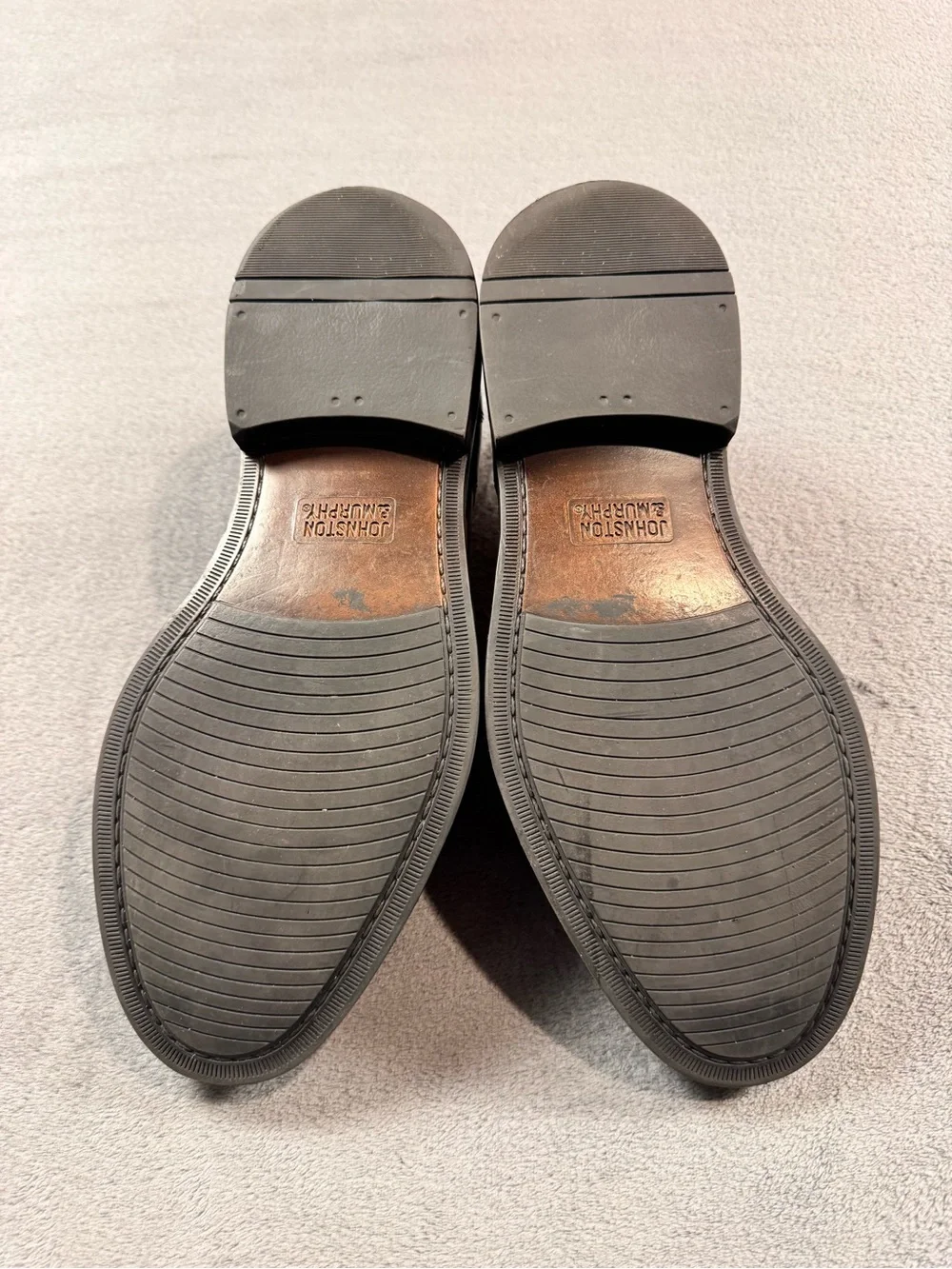 Johnston & Murphy Brown Leather Cap-Toe Derbys